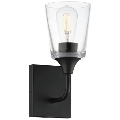 Maxim Hudson 11" High Clear/black 1-light Sconce