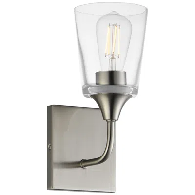 Maxim Hudson 11" High Clear/satin Nickel 1-light Sconce
