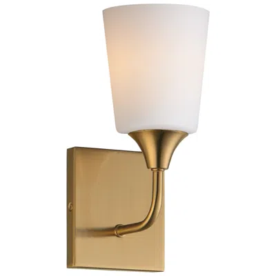 Maxim Hudson 11" High White/satin Nickel 1-light Sconce