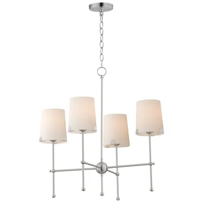 Maxim Huntington 26" Wide Satin Nickel 4-light Chandelier