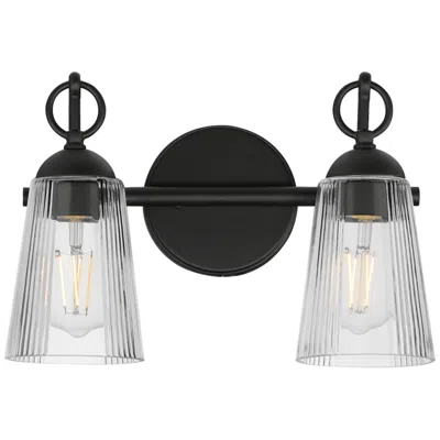 Maxim Jackson Hole 14" Wide Black 2-light Wall Sconce