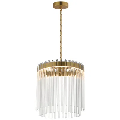 Maxim Jolie 11" Wide Natural Aged Brass Led Pendant