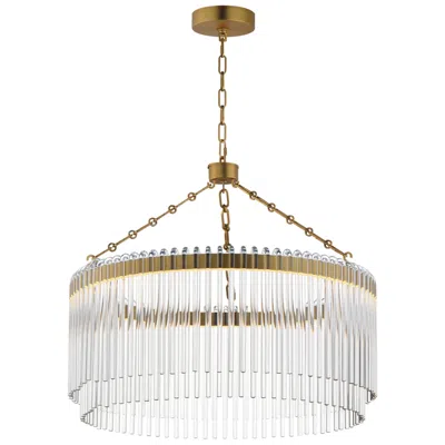 Maxim Jolie 24" Wide Natural Aged Brass Led Pendant