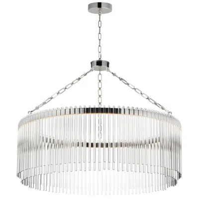 Maxim Jolie 34" Led Pendant Polished Nickel In White