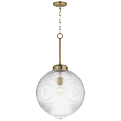 Maxim Kasbah 15 3/4"w Satin Brass Clear Glass Pendant Light