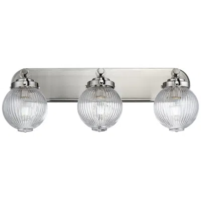 Maxim Kasbah 25 1/2" Wide Satin Nickel 3-light Bath Vanity