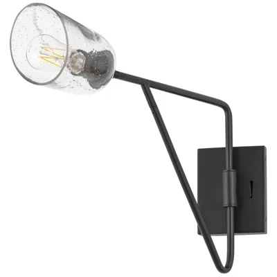 Maxim Keppe 11" High Dark Bronze Swing Arm Wall Sconce