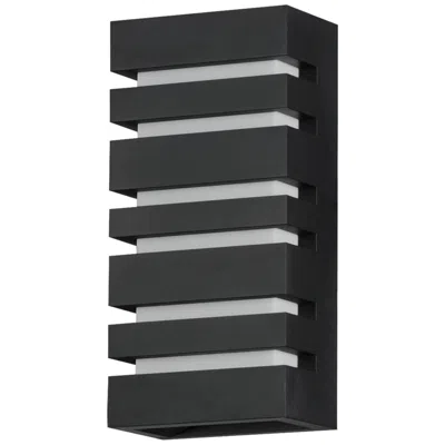 Maxim Keyes 14" Black Led Outdoor Wall Sconce