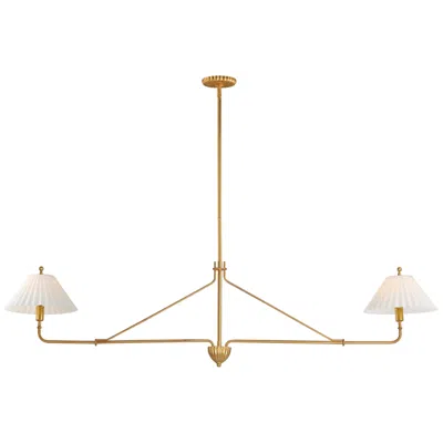 Maxim Kismet 60 1/4" Wide Gold Leaf 2-light Linear Pendant