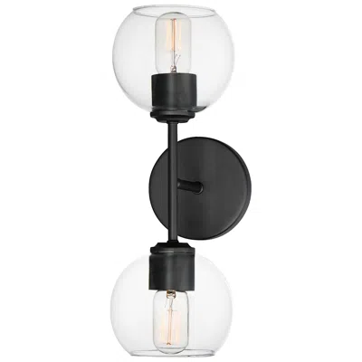 Maxim Knox 2-light Wall Sconce Black