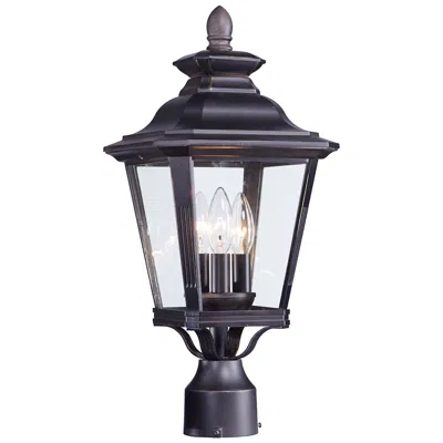 Maxim Knoxville 19 1/2" High Bronze 3-light Outdoor Post Light