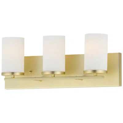 Maxim Lateral 20" Wide Satin Brass 3-light Bath Light