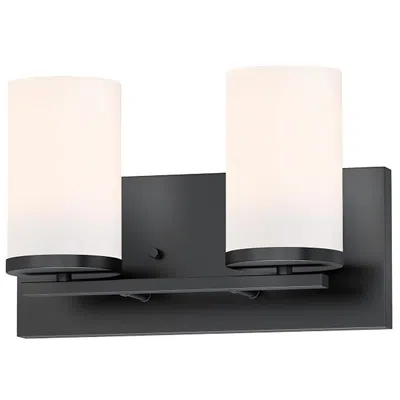 Maxim Lateral 2-light Bath Vanity - Black