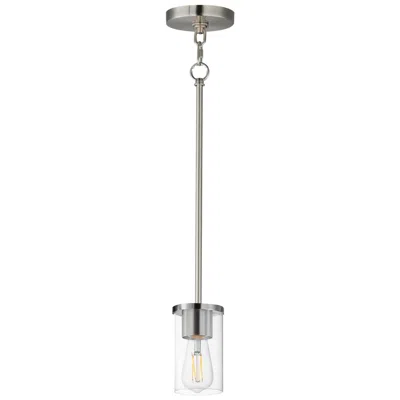 Maxim Lateral 4 3/4" Wide Clear/satin Nickel Mini Pendant