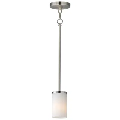 Maxim Lateral 4 3/4" Wide White/satin Nickel Mini Pendant