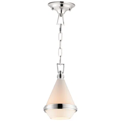 Maxim Lighting Giza 1-light 5" Wide Polished Nickel Pendant Light