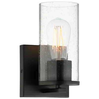 Maxim Livingston 8" High Black 1-light Sconce