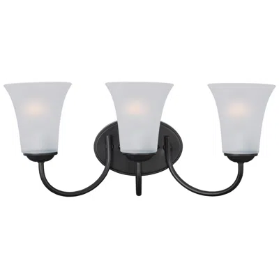 Maxim Logan 19" Wide Black 3-light Bath Vanity