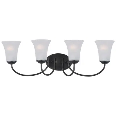 Maxim Logan 28" Wide Black 4-light Bath Vanity