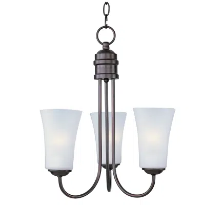 Maxim Logan 3-light 17" Wide Oil Rubbed Bronze Chandelier