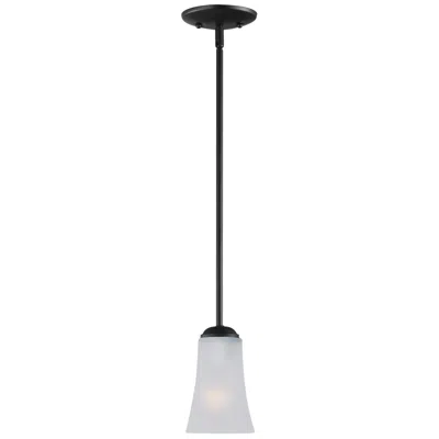 Maxim Logan 4 1/2" Wide Black 1-light Mini Pendant