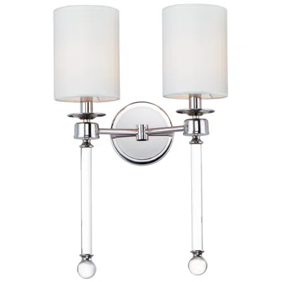 Maxim Lucent 21" High Polished Nickel 2-light Wall Sconce