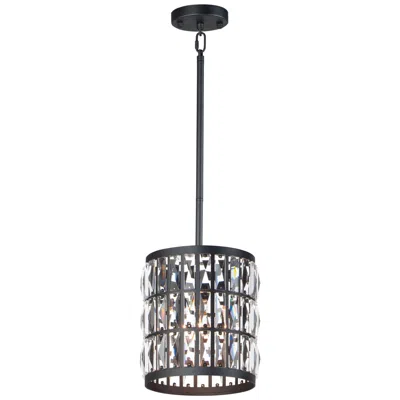 Maxim Madeline 10" Wide Matte Black Mini Pendant