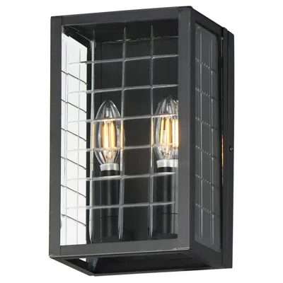 Maxim Magnus 10 1/2" High Black 2-light Pocket Wall Sconce