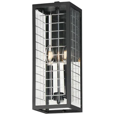 Maxim Magnus 17" High Black 2-light Outdoor Wall Sconce