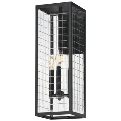 Maxim Magnus 21" High Black 3-light Outdoor Wall Sconce