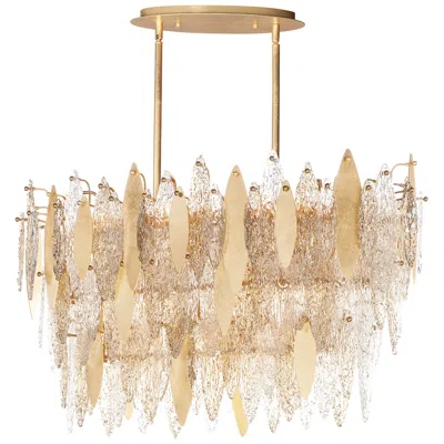 Maxim Majestic 39 1/2"w Gold Leaf Island Pendant Chandelier