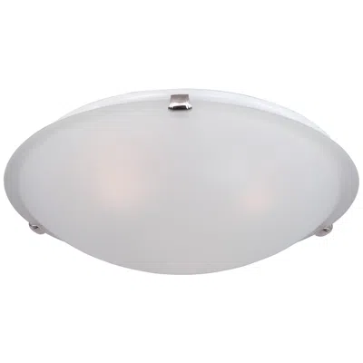 Maxim Malaga 16" Wide Modern Glass 3-bulb Flush Mount Ceiling Light