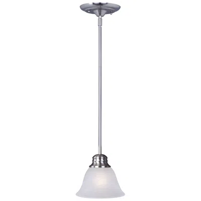 Maxim Malaga 1-light 6" Wide Satin Nickel Pendant Light