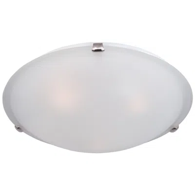 Maxim Malaga 20" Wide White Glass 4-light Flush Mount Ceiling Light