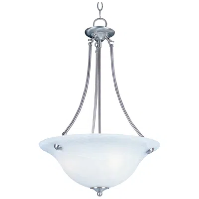 Maxim Malaga 3-light 16" Wide Satin Nickel Pendant Light
