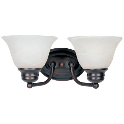 Maxim Malaga Collection 8" Wide 2-light Bathroom Vanity Wall Light