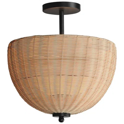 Maxim Maldives 2-light Semi Flush/pendant Black