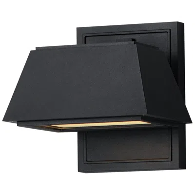 Maxim Mansard 6 1/4" High Black Led Outdoor Wall Light
