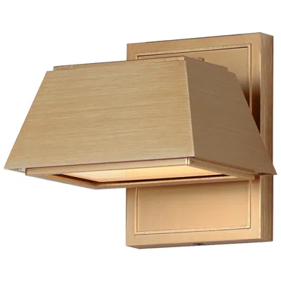 Maxim Mansard 6 1/4"h Antique Brass Led Outdoor Wall Light