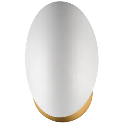 Maxim Maris 8" High White/natural Aged Brass Wall Sconce