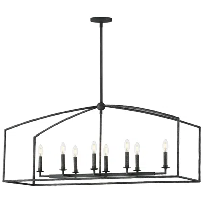 Maxim Martel 46" Blacksmith 8-light Linear Chandelier