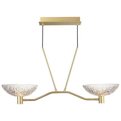 Maxim Metropolis 38" Wide 2-light Modern Linear Uplight Pendant