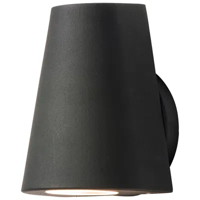 Maxim Mini 6 1/4" Black Finish Modern Led Outdoor Wall Light