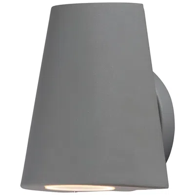 Maxim Mini 6 1/4" Silver Finish Modern Led Outdoor Wall Light