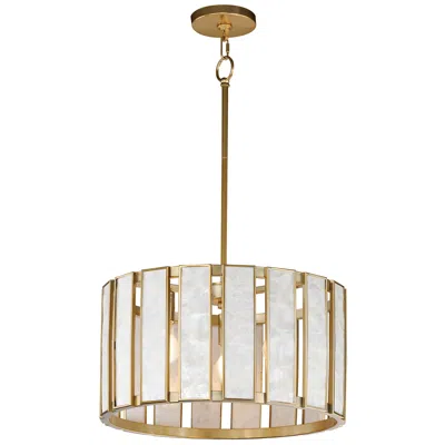 Maxim Miramar 18" Wide Natural Aged Brass 3-light Pendant
