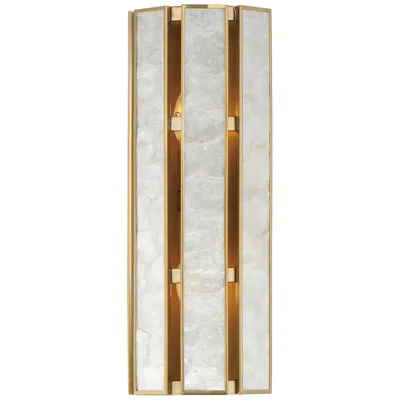 Maxim Miramar 19" High Natural Aged Brass Wall Sconce