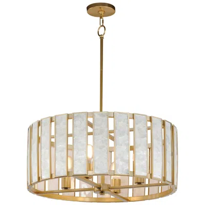 Maxim Miramar 24 1/4"w Natural Aged Brass 4-light Pendant