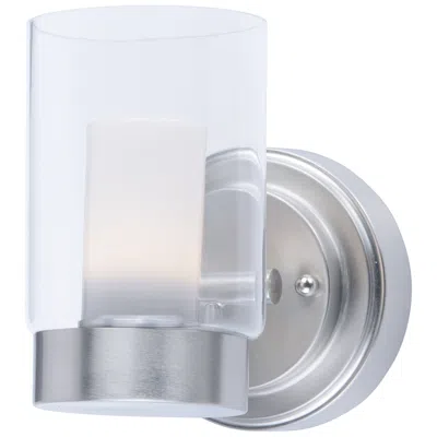Maxim Mod 1-light 5" Wide Satin Nickel Wall Sconce