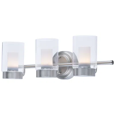 Maxim Mod 3-light Led Vanity - Satin Nickel