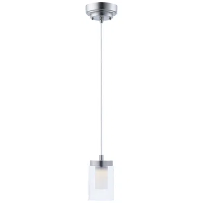 Maxim Mod 4" Wide 1-light Satin Nickel Mini-pendant Light